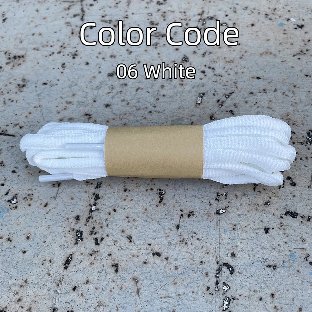 2025 New Flat Semicircular Shoelaces for Women's Sneakers Strap 160/180cm Black Grey Off-White Accessorie for Nike/Arctery