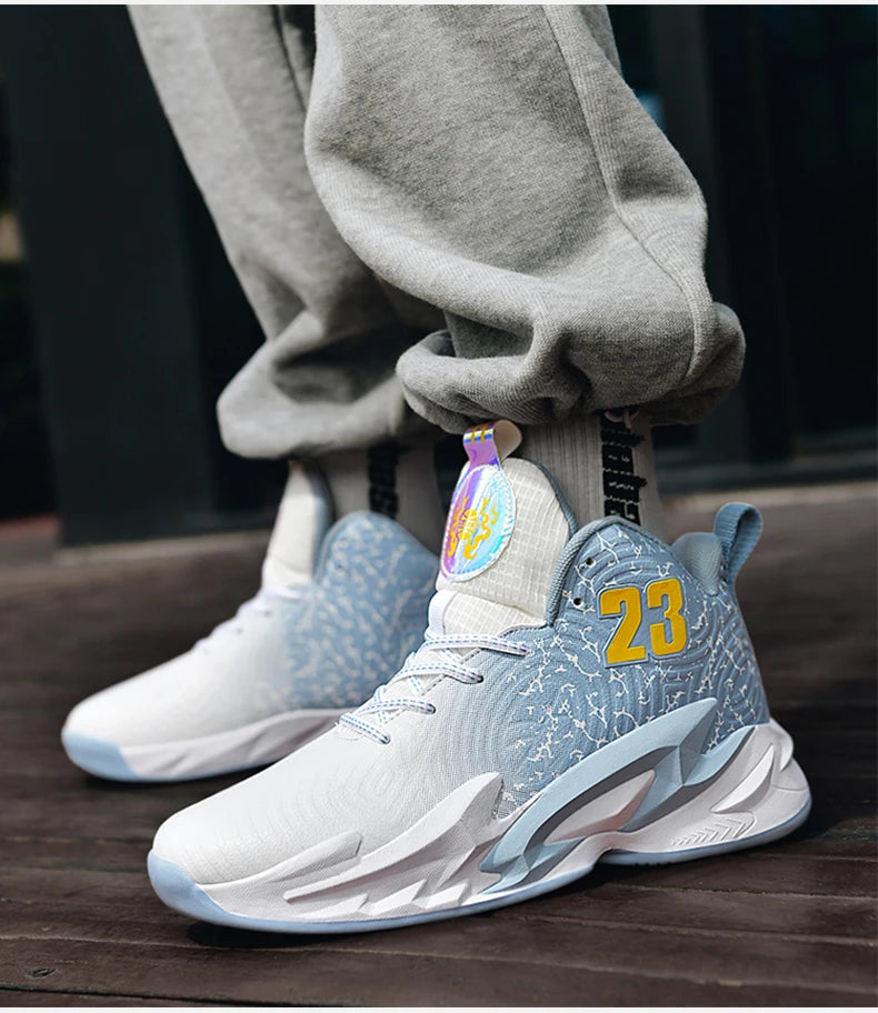 Men’s Basketball Shoes – Breathable, Non-Slip Outdoor Fashion Unisex Sneakers