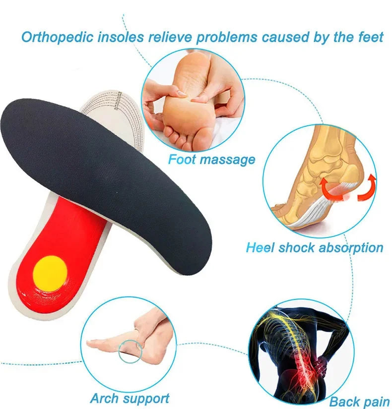 Orthotic Insole Arch Support Flatfoot Orthopedic Insoles for Feet Ease Pressure of Air Movement Damping Cushion Padding Insole