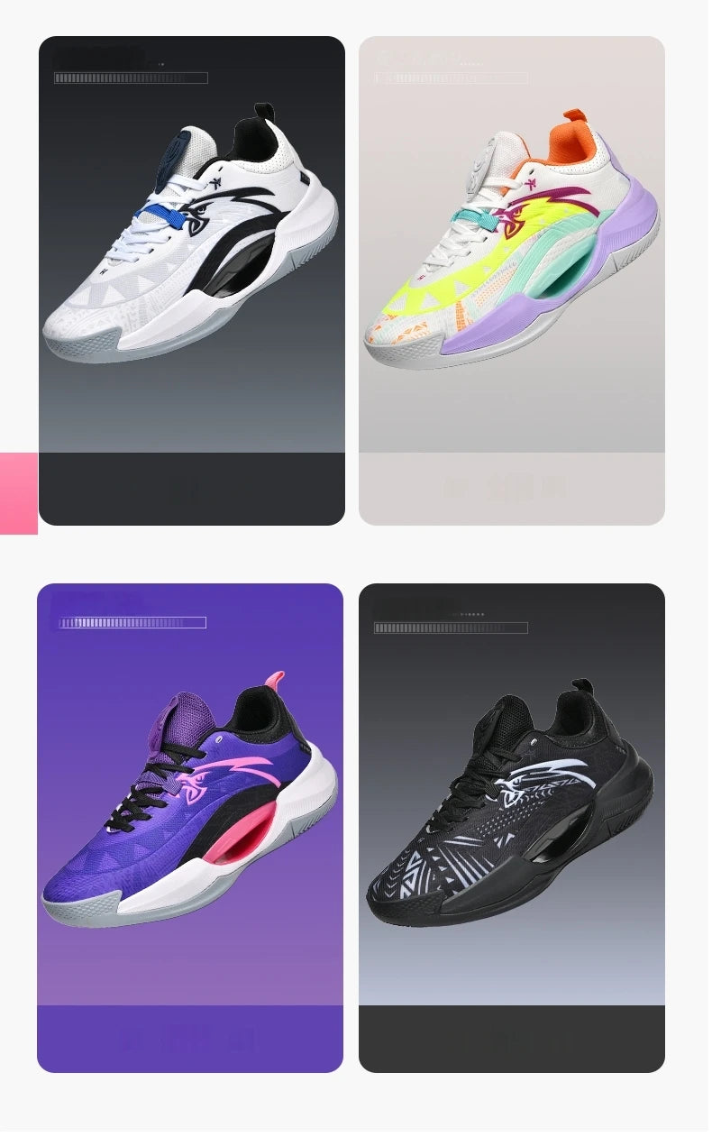 Reflective Basketball Shoes Original Shoes Basketball Sneakers Outdoor Rubber Anti Slip Sports Training Shoes Male
