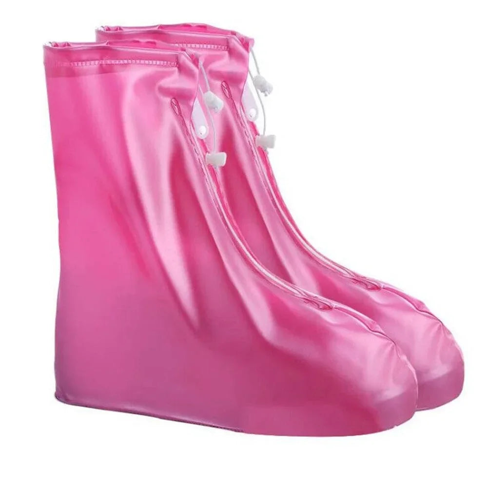 Shoes Cover Rain Waterproof Quality Thick Shoes Protectors Rain Boots PVC Non-Slip Rainy Shoe Cover Adult Water proof shoes