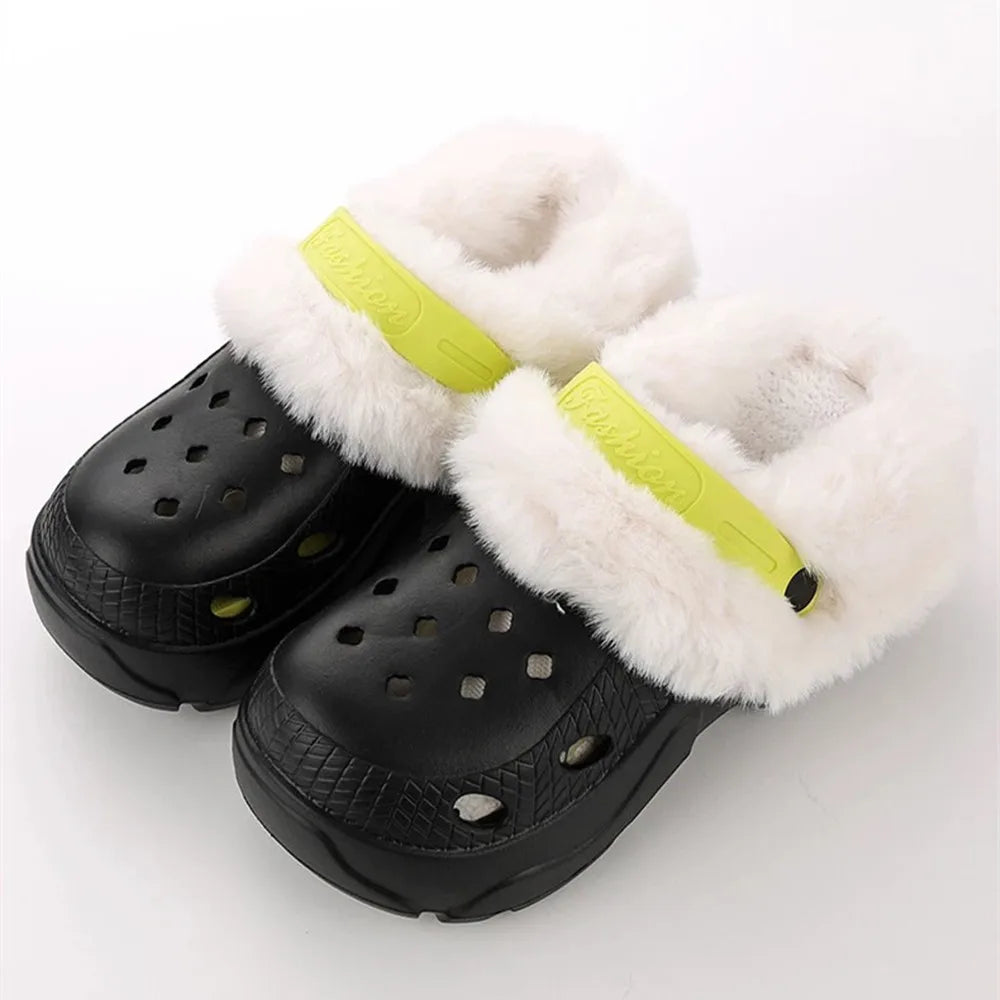 1 Pair Winter Warm Insoles For Women Men Thickened Plush Fur Lining Inserts clogs Lining Shoes Pads Removable Clogs Shoe Covers