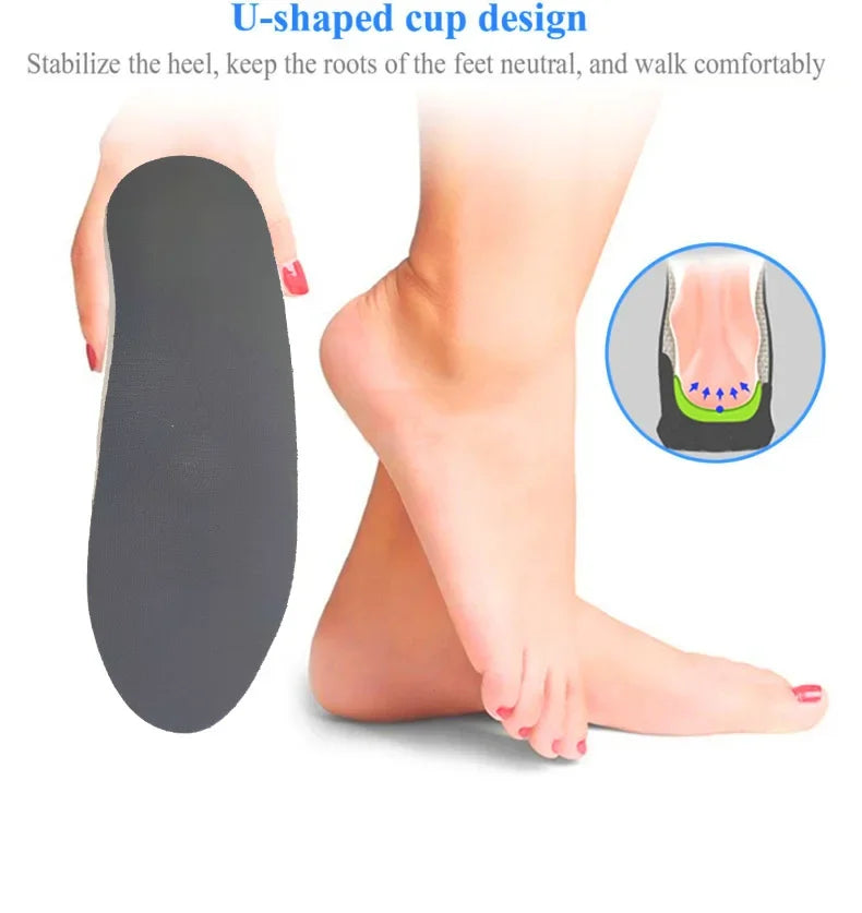 Orthotic Insole Arch Support Flatfoot Orthopedic Insoles for Feet Ease Pressure of Air Movement Damping Cushion Padding Insole