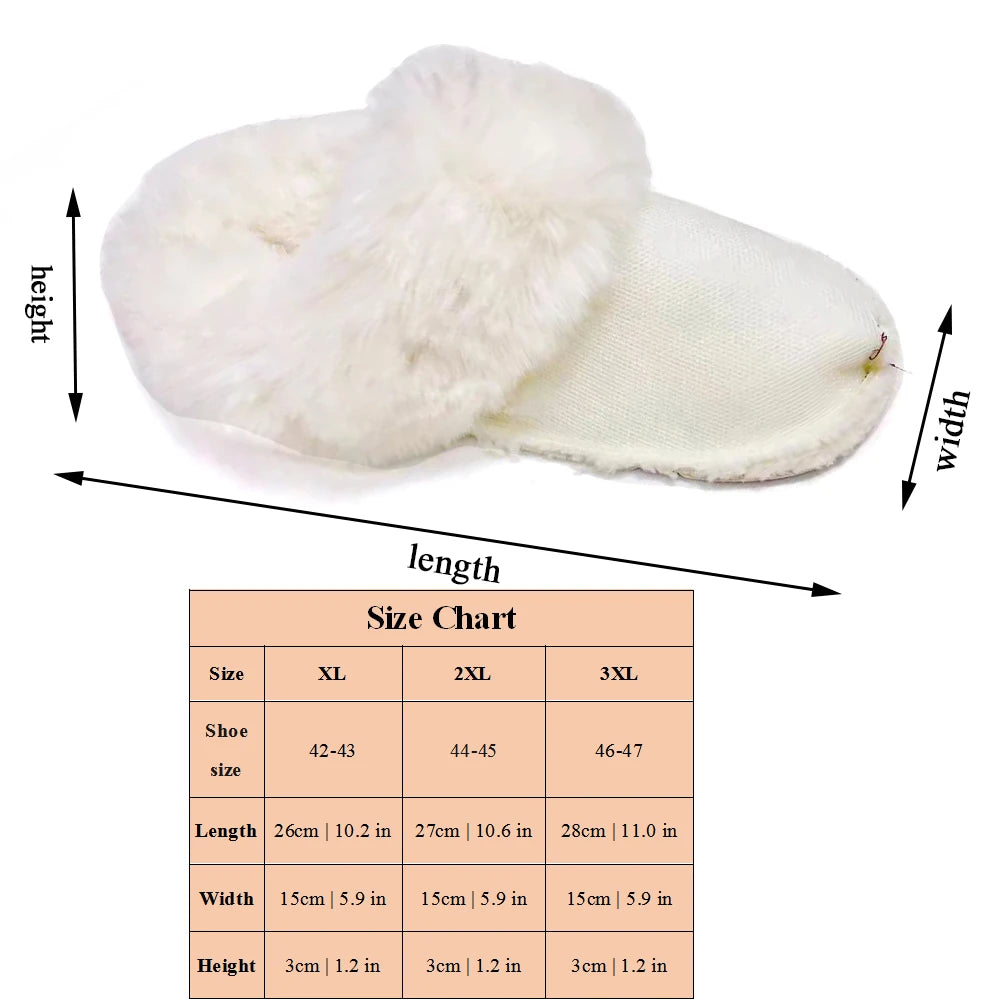 Hot 1 Pair Winter Warm Shoe Cover Inserts Plus Size Furry Replacement Fur Insoles Thickened Fuzzy Fur Insert Lining Shoe Inner