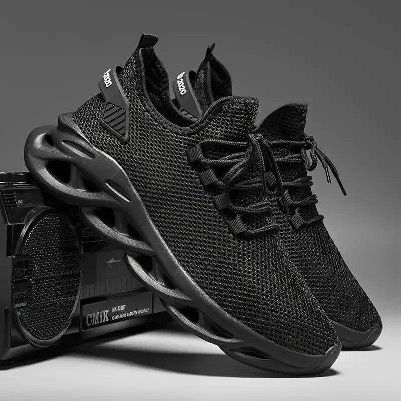 New Men Running Shoes Jogging Fashion Casual Walking Leisure Loafers Lace-up Breathable Brand Outdoor Comfortable Sneakers Blade