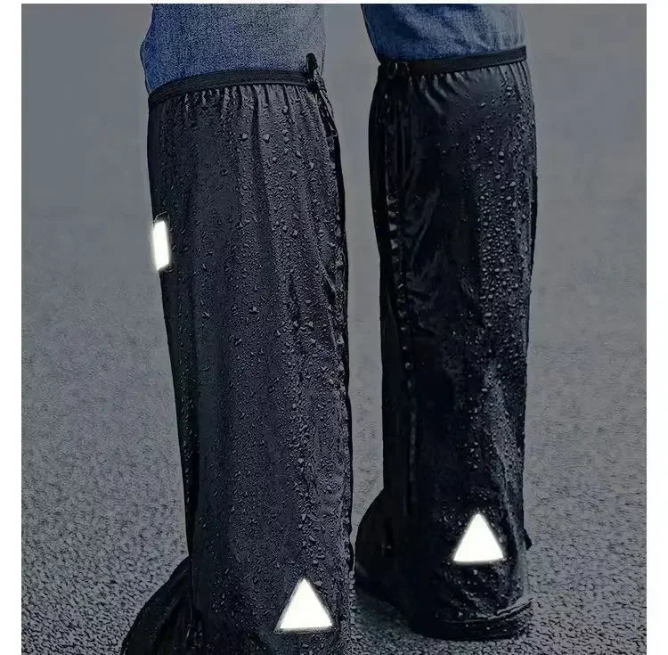 Reusable Motorcycle Scooter Dirt Bike Rain Shoes Cover Non-Slip Boot Covers Unisex Bicycle Shoes Protectors  For Rainy Snowy Day