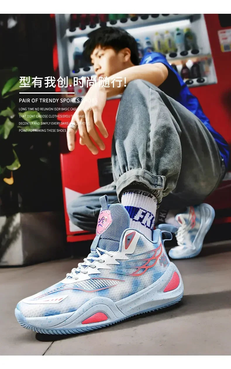 2025 Couple Basketball Shoes for Men and Women Sports Training Shoes  Male Tennis Sneakers Nonslip Basketball