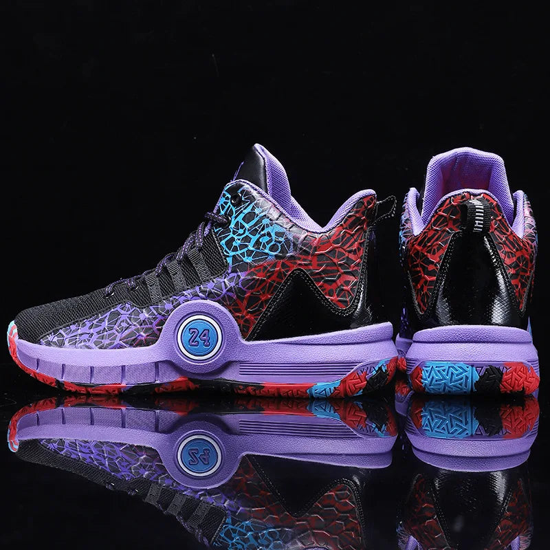 Men Professional Basketball Shoes Kids Men's Cushioning Light Basketball Sneakers Women Mesh Breathable Outdoor Sports Shoes