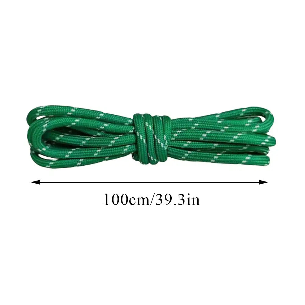 Individual Shoes Laces 4 Pcs Vintage Miu Round Flat Leather Combination DIY Sports Shoelaces Vintage DE Training Shoelaces