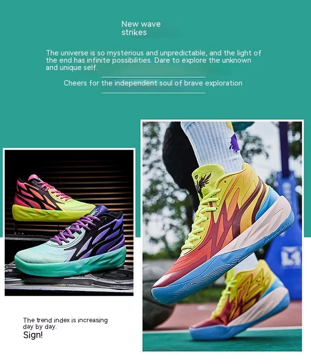 Lamelo Ball 2 Generation Basketball Shoes Actual Combat Non-slip New Sports Shoes for Men and Women