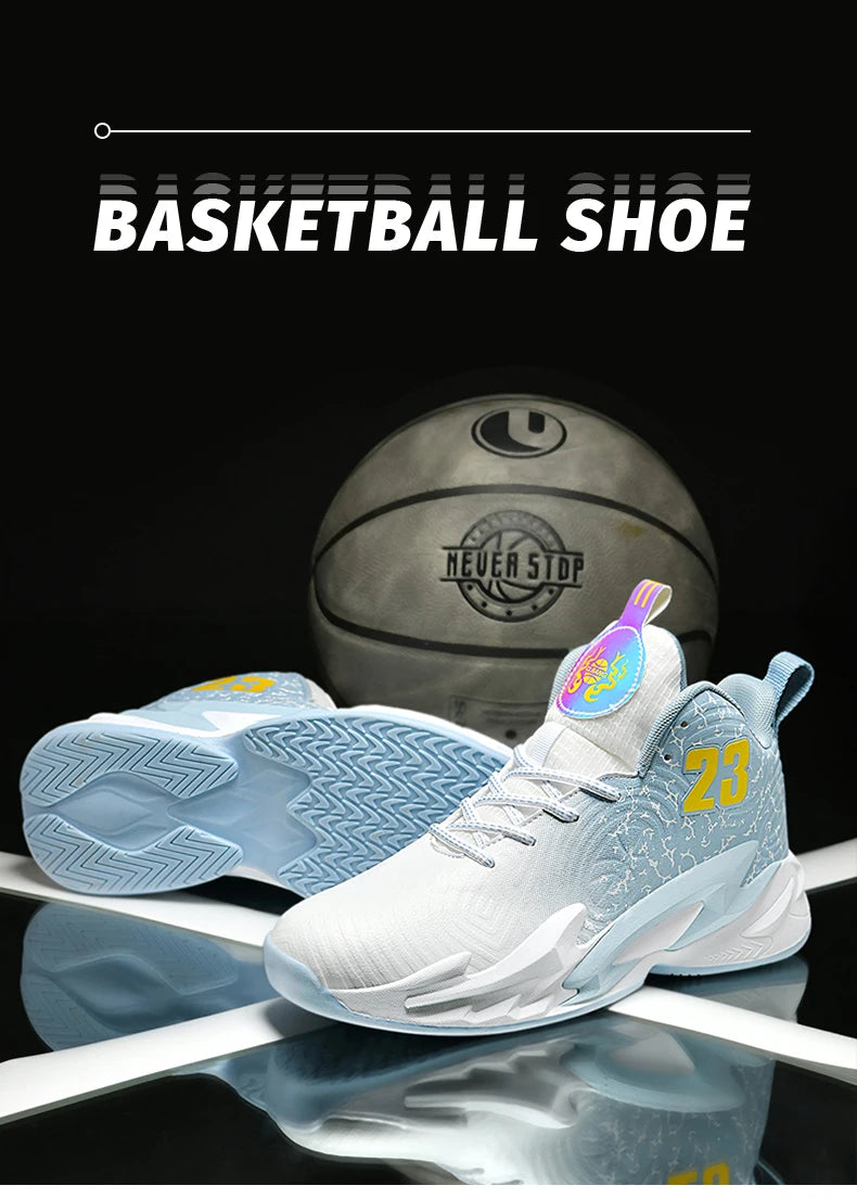 Men’s Basketball Shoes – Breathable, Non-Slip Outdoor Fashion Unisex Sneakers