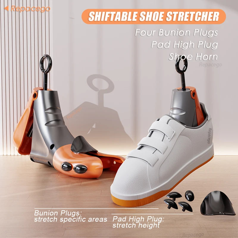 Repacego 2Pcs Shoe Stretcher Shoe Trees Universal Unisex Women Men Adjustable Length Width high top Expander Extender Keeper