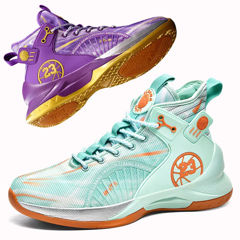 Men’s Fashion Basketball Shoes – Breathable, Non-Slip Running Sneakers