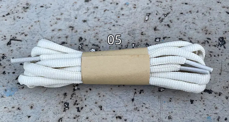 2025 New Flat Semicircular Shoelaces for Women's Sneakers Strap 160/180cm Black Grey Off-White Accessorie for Nike/Arctery