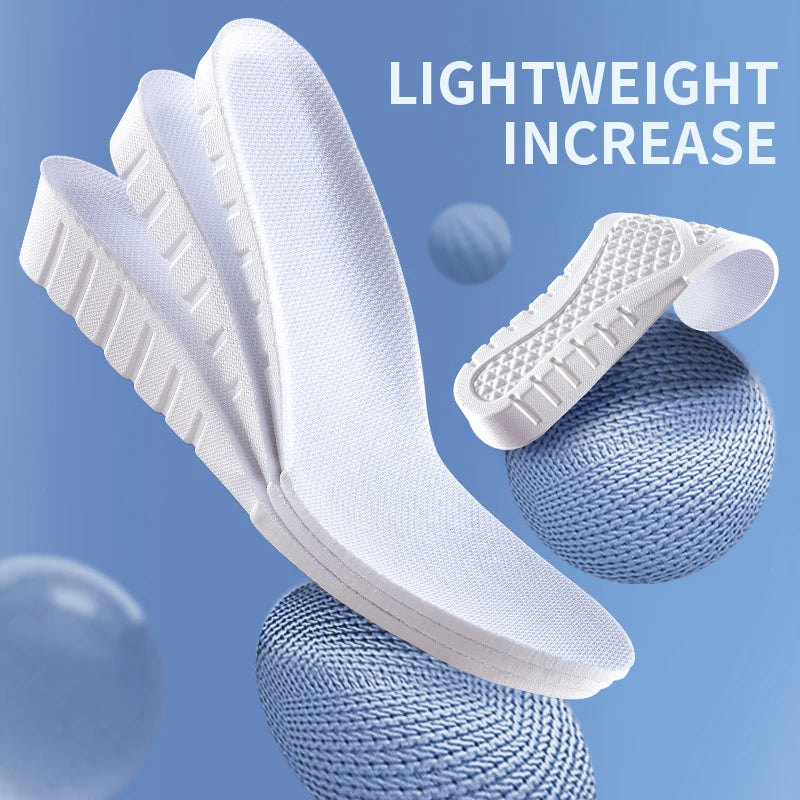 2025 Invisiable Height Increase Insoles for Feet Breathable Elevator Height Increase Templates Insoles for Women Men Shoes Pads