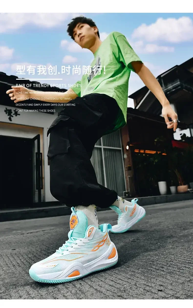 2025 Couple Basketball Shoes for Men and Women Sports Training Shoes  Male Tennis Sneakers Nonslip Basketball