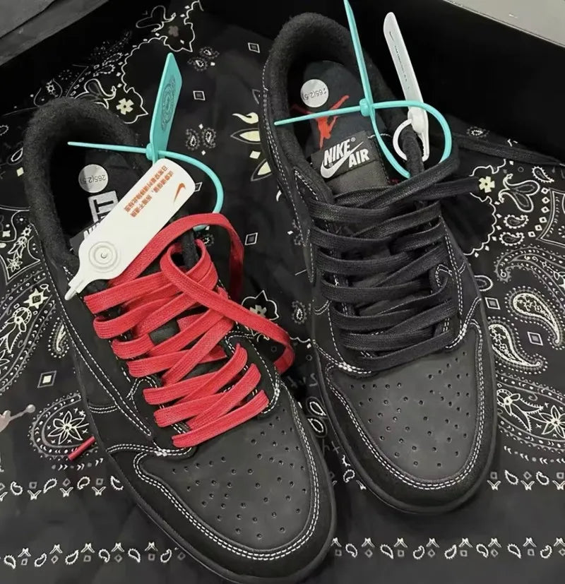 Flat Waxed Cotton Shoelaces Men Women Trend Personality Sneakers Sport Casual Basketball Aj1 Darth Vader Barb Shoes Laces Dropsh