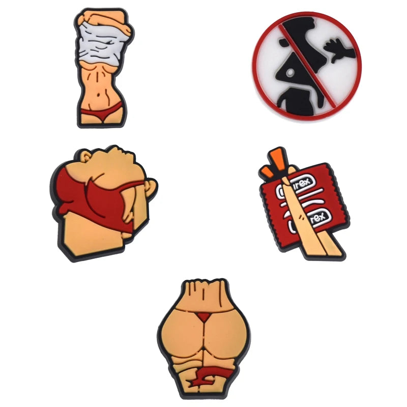 Pack Pins for Crocs Charms Shoes Accessories Dentistry Teeth Doctor Decoration Jeans Women Sandals Buckle Kids Favors Men Badges