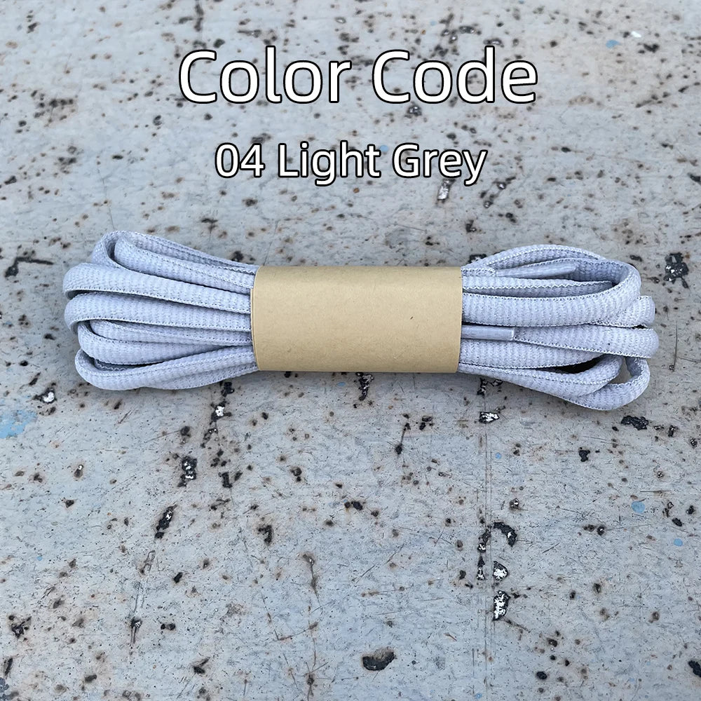 2025 New Flat Semicircular Shoelaces for Women's Sneakers Strap 160/180cm Black Grey Off-White Accessorie for Nike/Arctery