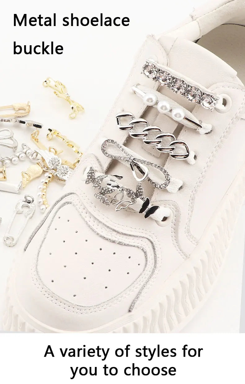 Shoelaces Charms Shoe Laces Decorations Shoelace Clips Basketball Accessories for AF1 Girl Women Man Sneakers Casual Shoes 1PCS