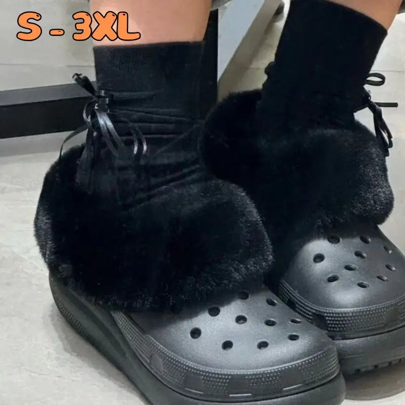 Hot 1 Pair Winter Warm Shoe Cover Inserts Plus Size Furry Replacement Fur Insoles Thickened Fuzzy Fur Insert Lining Shoe Inner