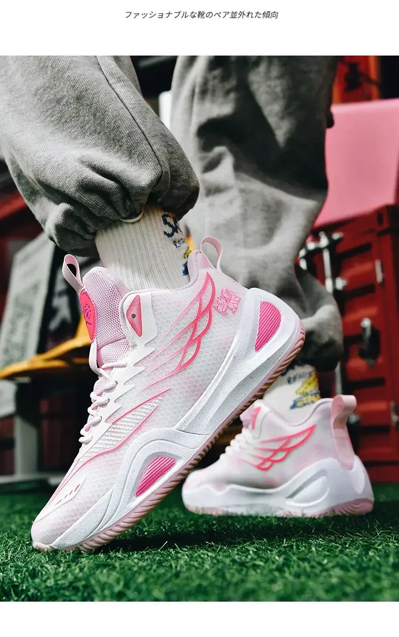 2025 Couple Basketball Shoes for Men and Women Sports Training Shoes  Male Tennis Sneakers Nonslip Basketball