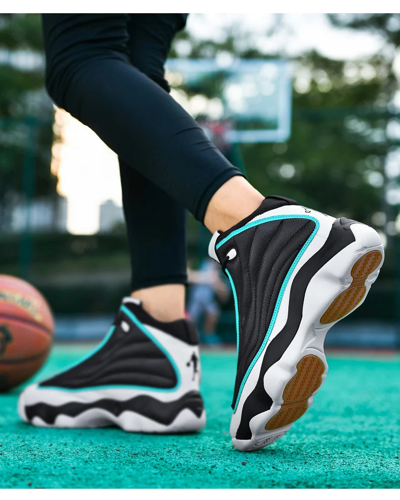 Cool Boy Basketball Sneakers Outdoor Sport Trainers Men Women Plus Size 47 48 Basketball Training Shoes Unisex Size 36-48