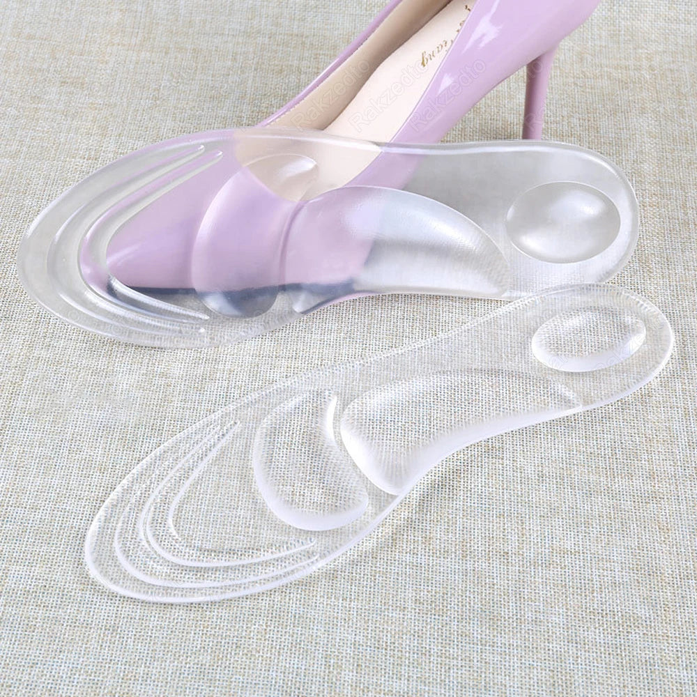 Medical Silicone Orthopedic Insoles for Shoes Women FlatFoot Arch Support Insoles for Plantar Fascitis Foot Massage Gel Shoe Pad