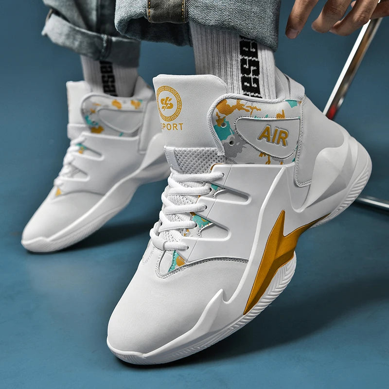 Men’s Basketball Shoes – Breathable, Non-Slip Outdoor Sneakers for Walking & Running