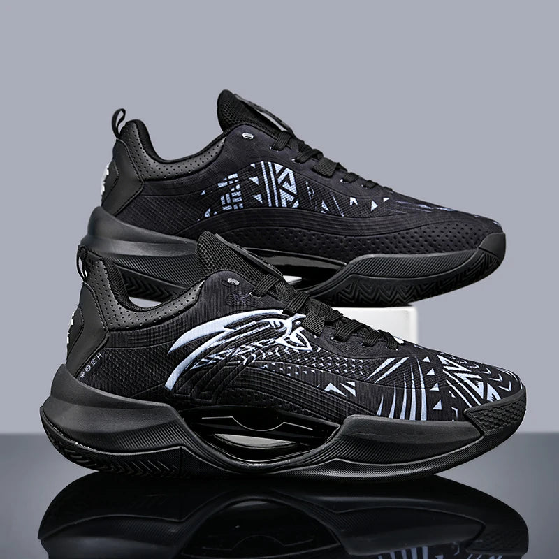 Reflective Basketball Shoes Original Shoes Basketball Sneakers Outdoor Rubber Anti Slip Sports Training Shoes Male