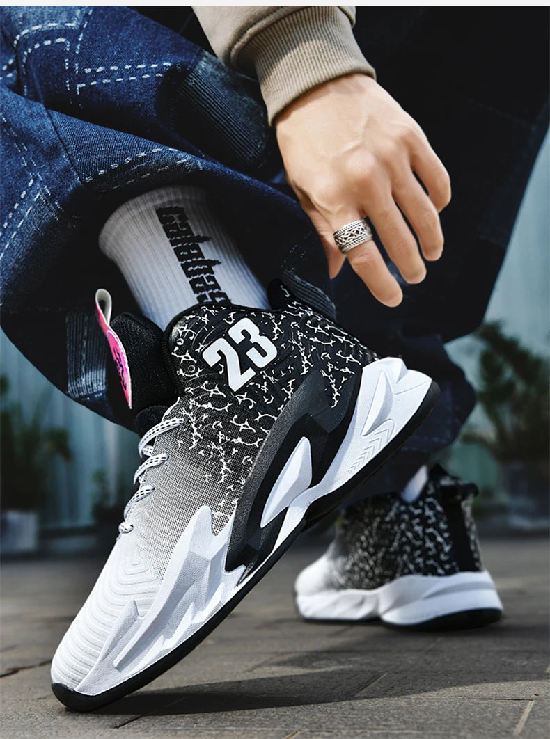 Men’s Basketball Shoes – Breathable, Non-Slip Outdoor Fashion Unisex Sneakers