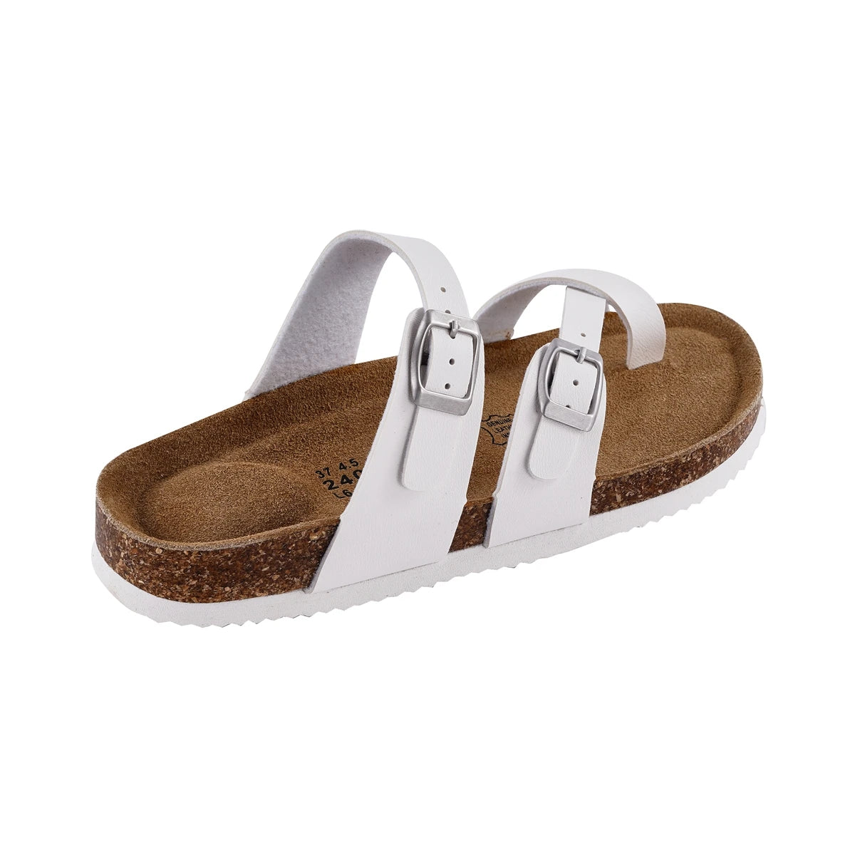 Sandals Natural Leather Outdoor Beach Buckle Fashion Brand Non-Slip Flip Flops Woman