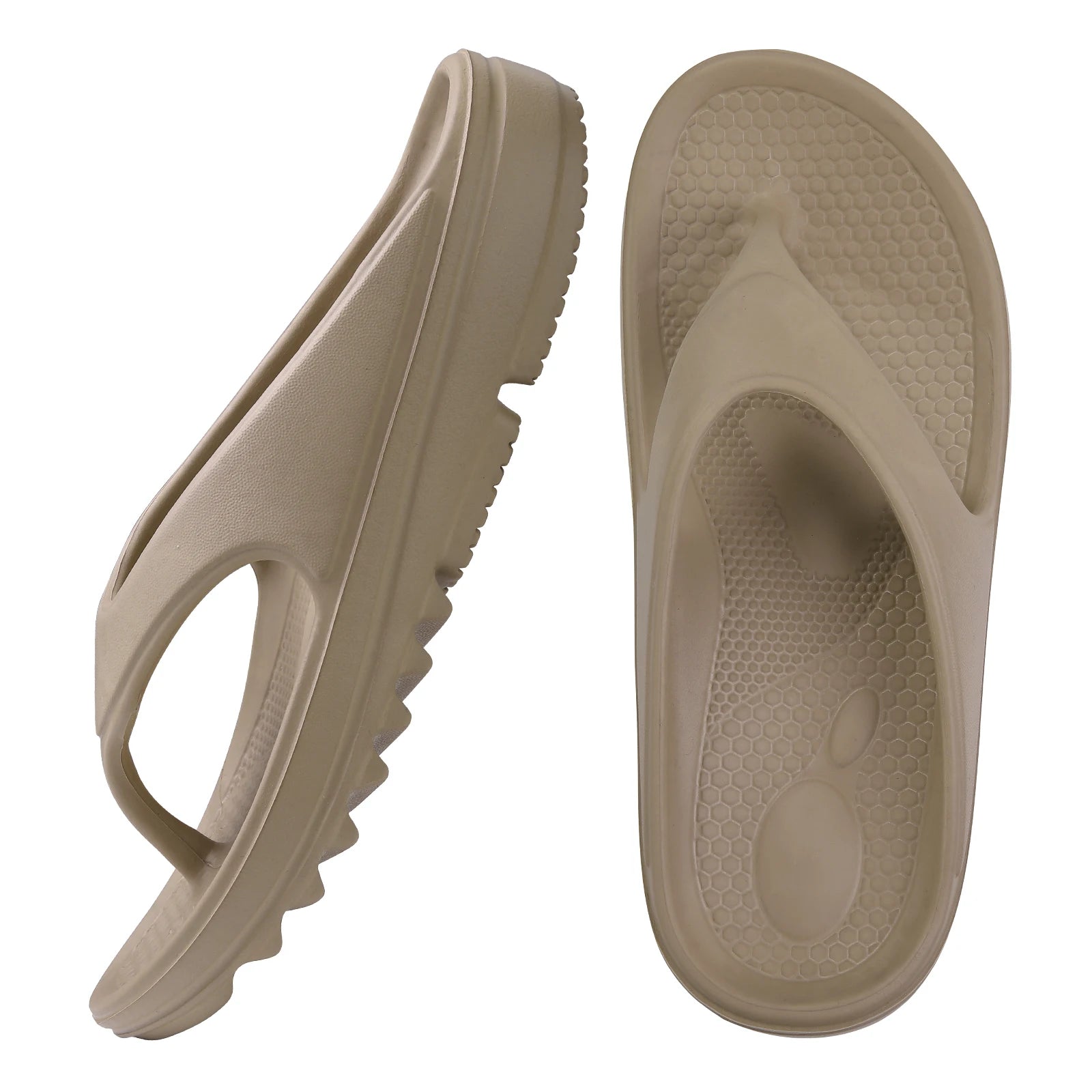 Crestar Thick Sole Flip-Flops – Soft Non-Slip Sandals for Men & Women, Summer Beach, Shower & Yoga Use