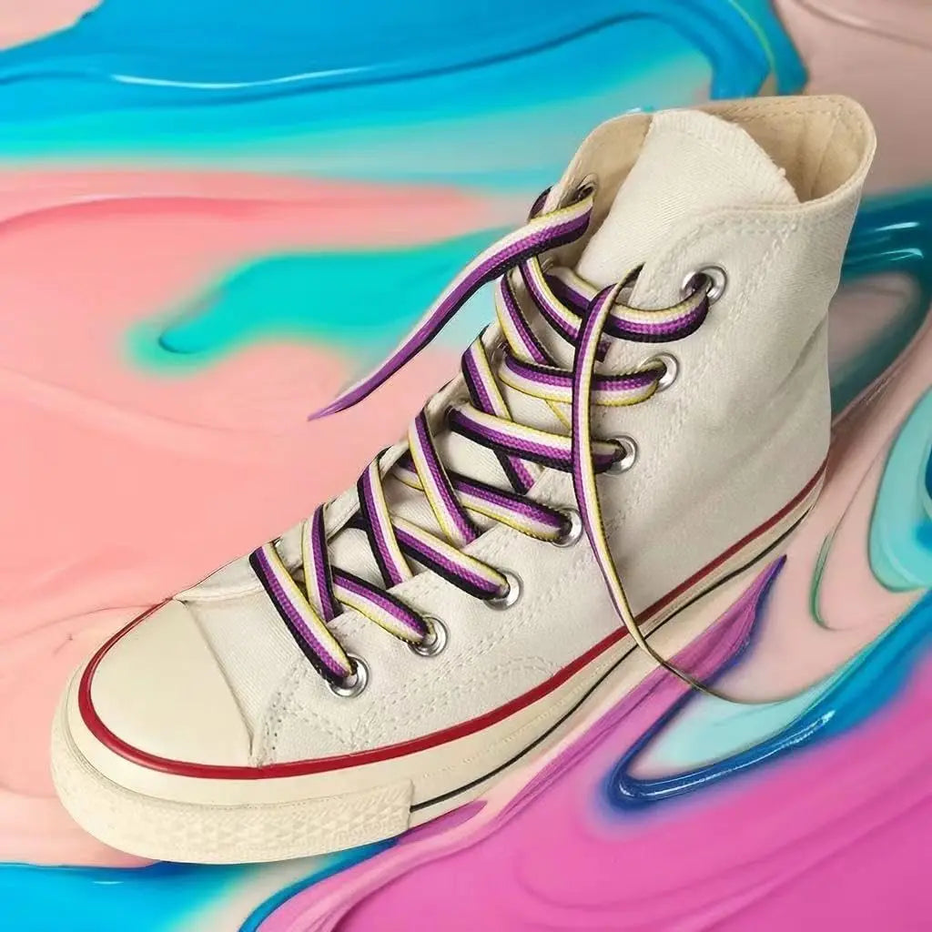Rainbow Shoelaces – Colorful Long Laces for Sneakers