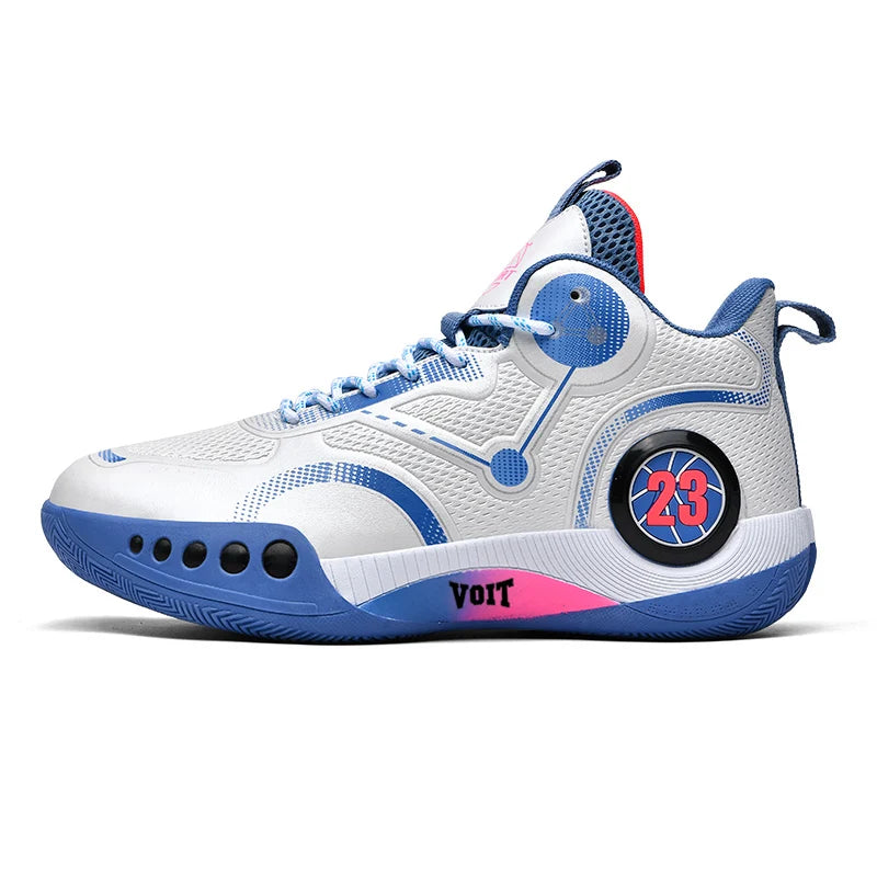 Men's Basketball Shoes Breathable Cushioning Non-Slip Wearable Sports Shoes Gym Training Athletic Basketball Sneakers for Women