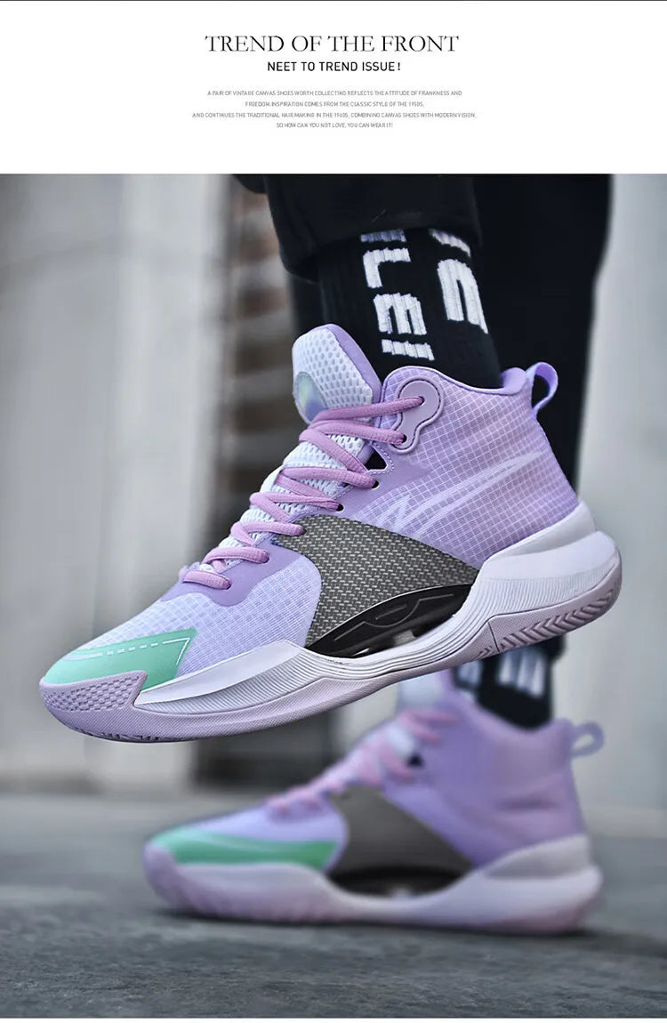 2025 New Men'S And Women'S Air Casual, Comfortable And Breathable Sports Basketball Shoes, High-Top Running Shoes
