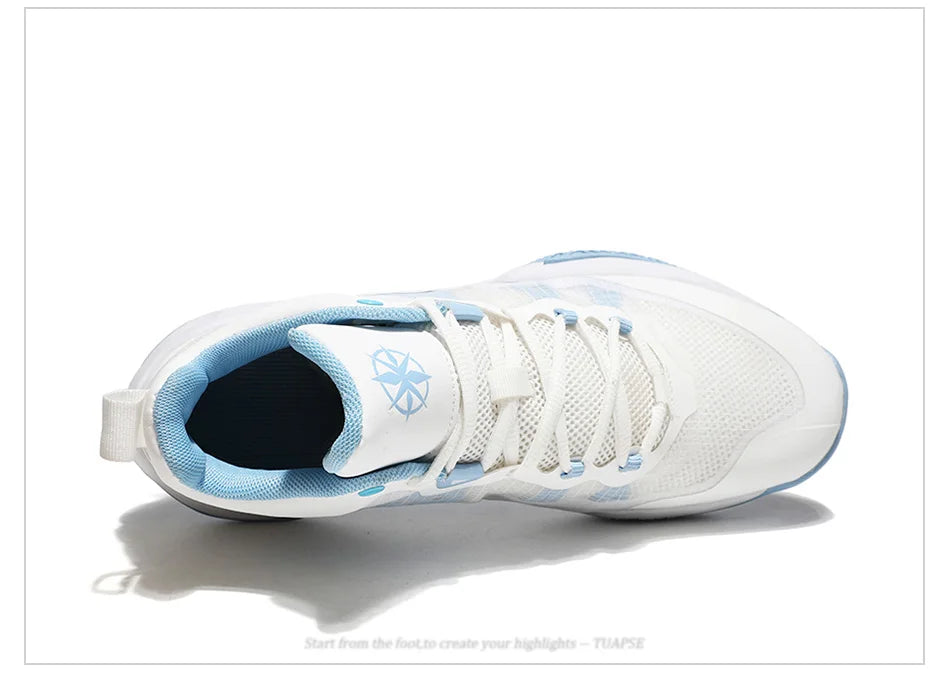 Men's Trend Practical Basketball Shoes Cushioning Elasticity Training New Anti-Skid Breathable Sport Shoes Size 38-45