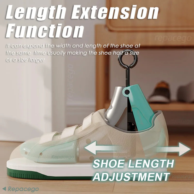 Repacego 2Pcs Shoe Stretcher Shoe Trees Universal Unisex Women Men Adjustable Length Width high top Expander Extender Keeper