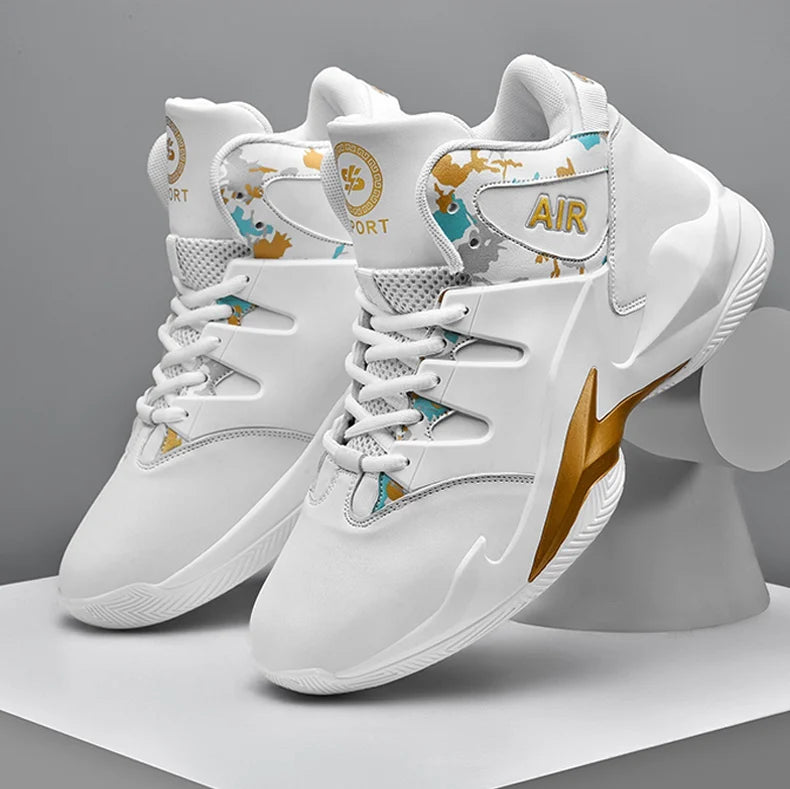 Men’s Basketball Shoes – Breathable, Non-Slip Outdoor Sneakers for Walking & Running