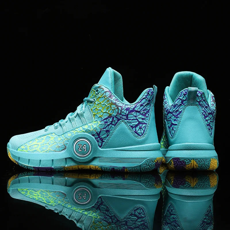Men Professional Basketball Shoes Kids Men's Cushioning Light Basketball Sneakers Women Mesh Breathable Outdoor Sports Shoes