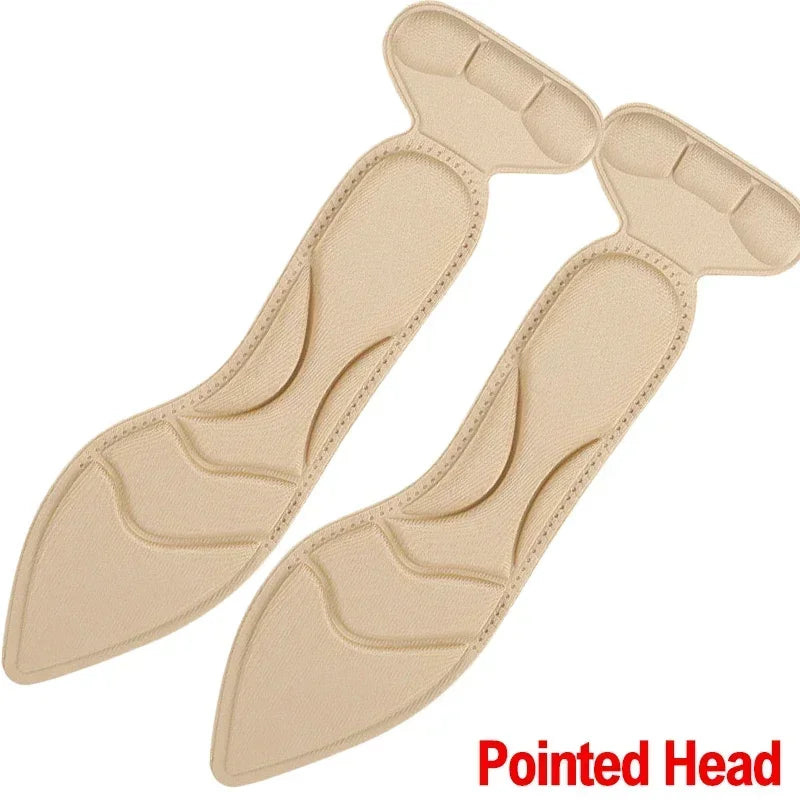 1/2Pair Memory Foam Insole Pad Inserts Heel Post Back Breathable Anti-slip for High Heel Shoe Insert Protector Shoes Insoles