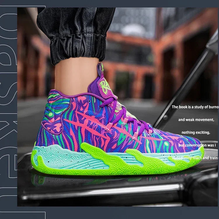 2025 New Men's Sneakers Breathable Comfortable Mens Basketball Shoes Wear-resistant Non-slip Couple's Sports Shoes Tenis