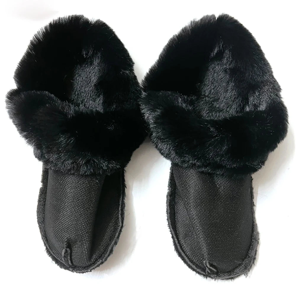Hot 1 Pair Winter Warm Shoe Cover Inserts Plus Size Furry Replacement Fur Insoles Thickened Fuzzy Fur Insert Lining Shoe Inner