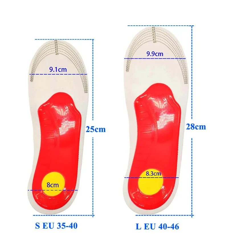 Orthotic Insole Arch Support Flatfoot Orthopedic Insoles for Feet Ease Pressure of Air Movement Damping Cushion Padding Insole