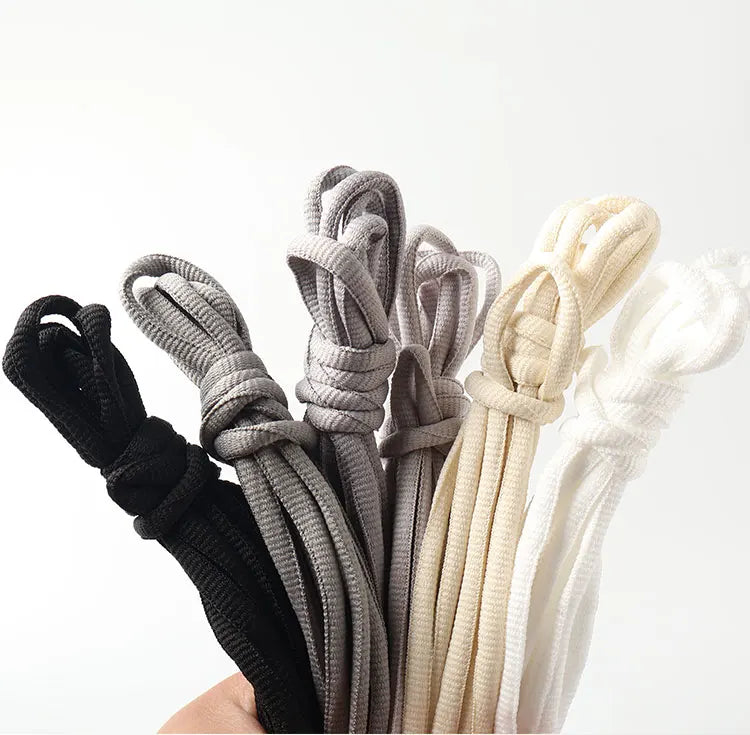 2025 New Flat Semicircular Shoelaces for Women's Sneakers Strap 160/180cm Black Grey Off-White Accessorie for Nike/Arctery