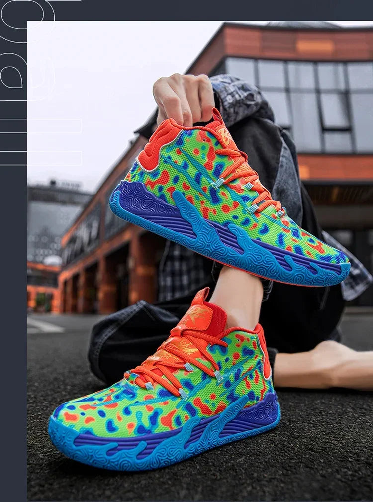 2025 New Men's Sneakers Breathable Comfortable Mens Basketball Shoes Wear-resistant Non-slip Couple's Sports Shoes Tenis