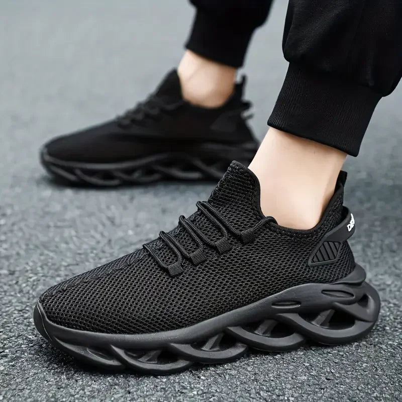 New Men Running Shoes Jogging Fashion Casual Walking Leisure Loafers Lace-up Breathable Brand Outdoor Comfortable Sneakers Blade