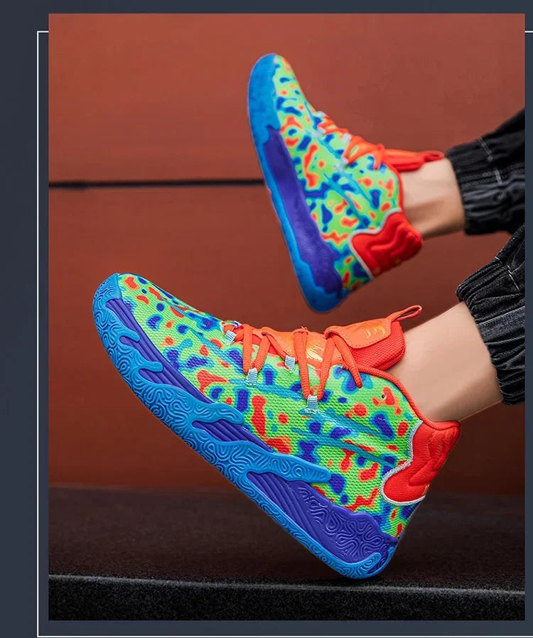 2025 New Men's Sneakers Breathable Comfortable Mens Basketball Shoes Wear-resistant Non-slip Couple's Sports Shoes Tenis