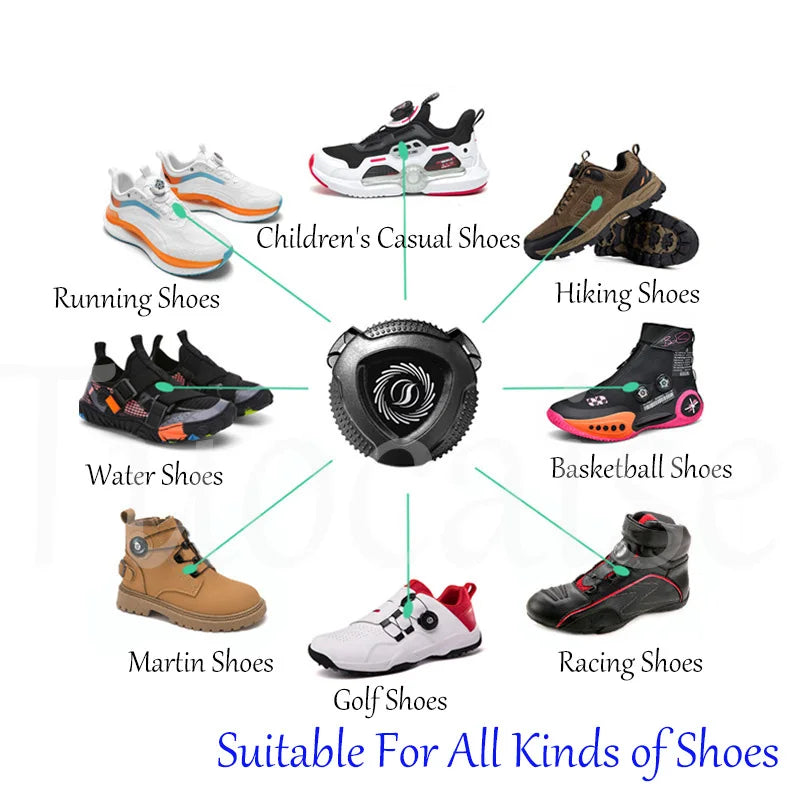 No-Tie Shoelaces – Metal Wire Quick-Lock Elastic Laces for Kids & Adults