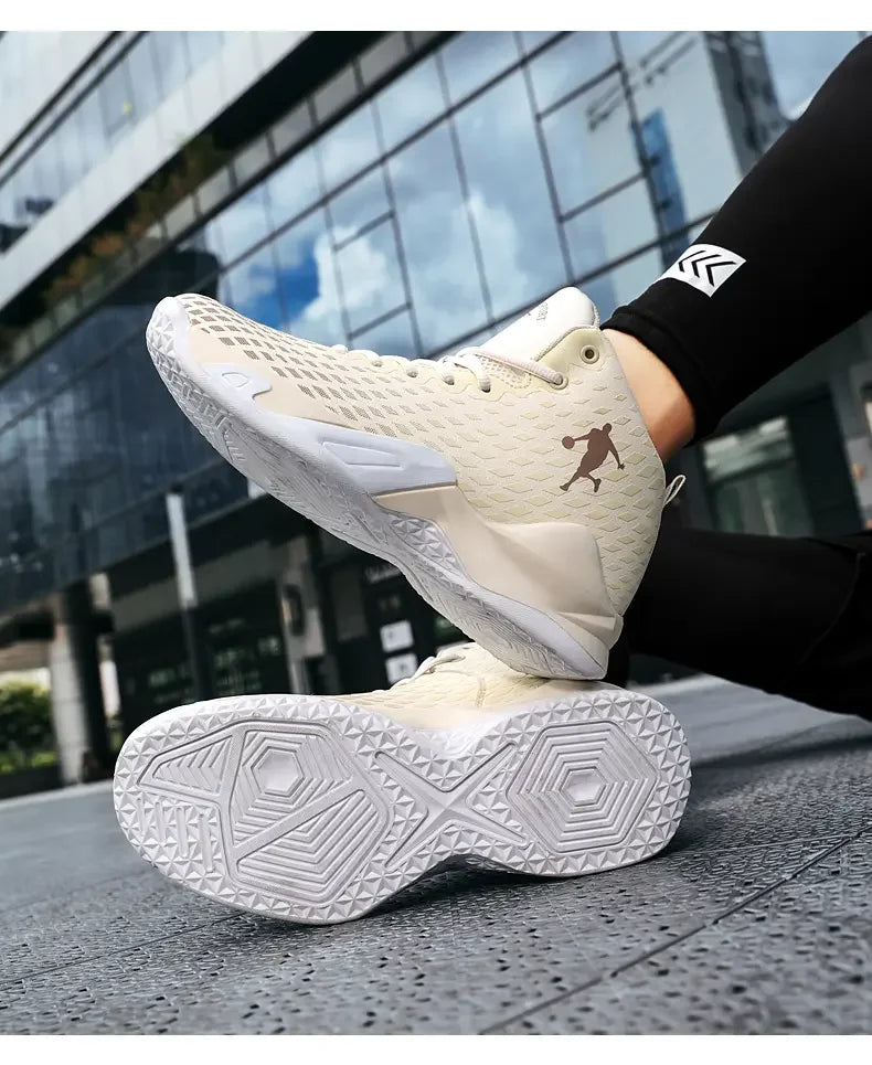 Men’s High-Top Basketball Sneakers – Fashion Street Sport Shoes